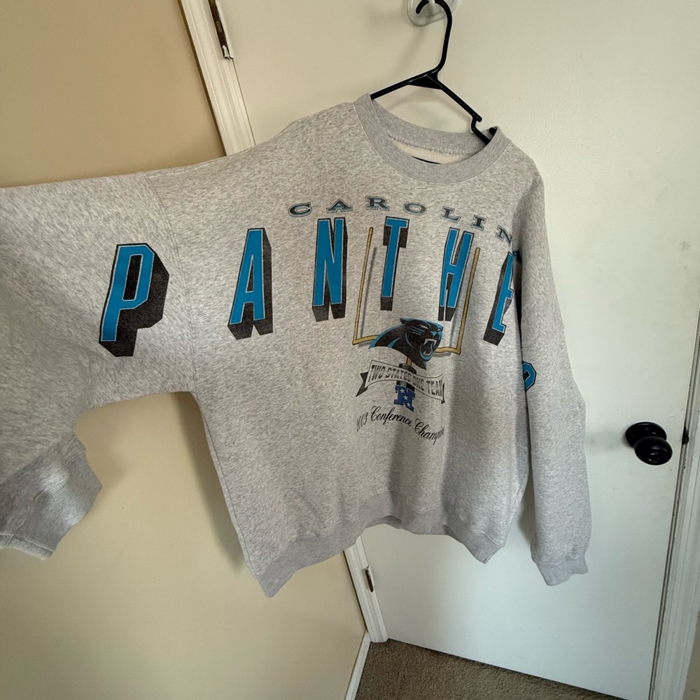 Abercrombie & Fitch Gray Panthers Crewneck Sweater